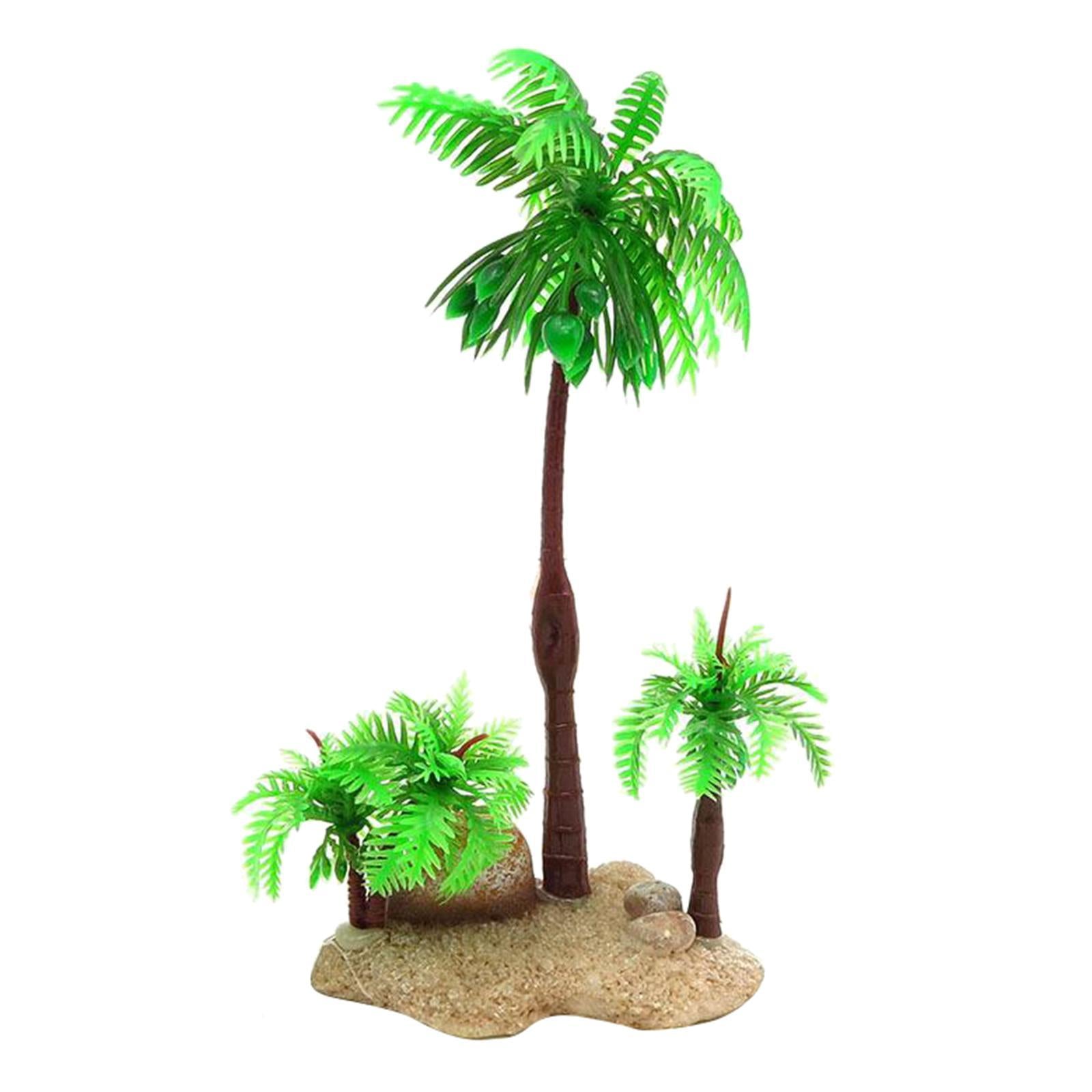 Artificial Plastic Aquarium Plants - Coconut Tree - Different Designs 03