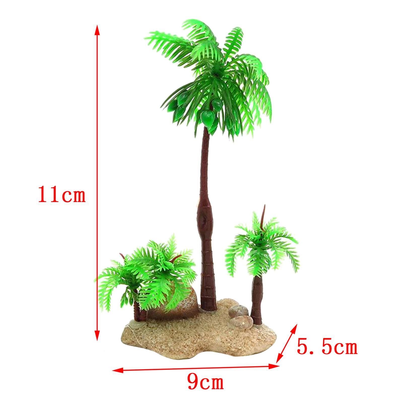 Artificial Plastic Aquarium Plants - Coconut Tree - Different Designs 03