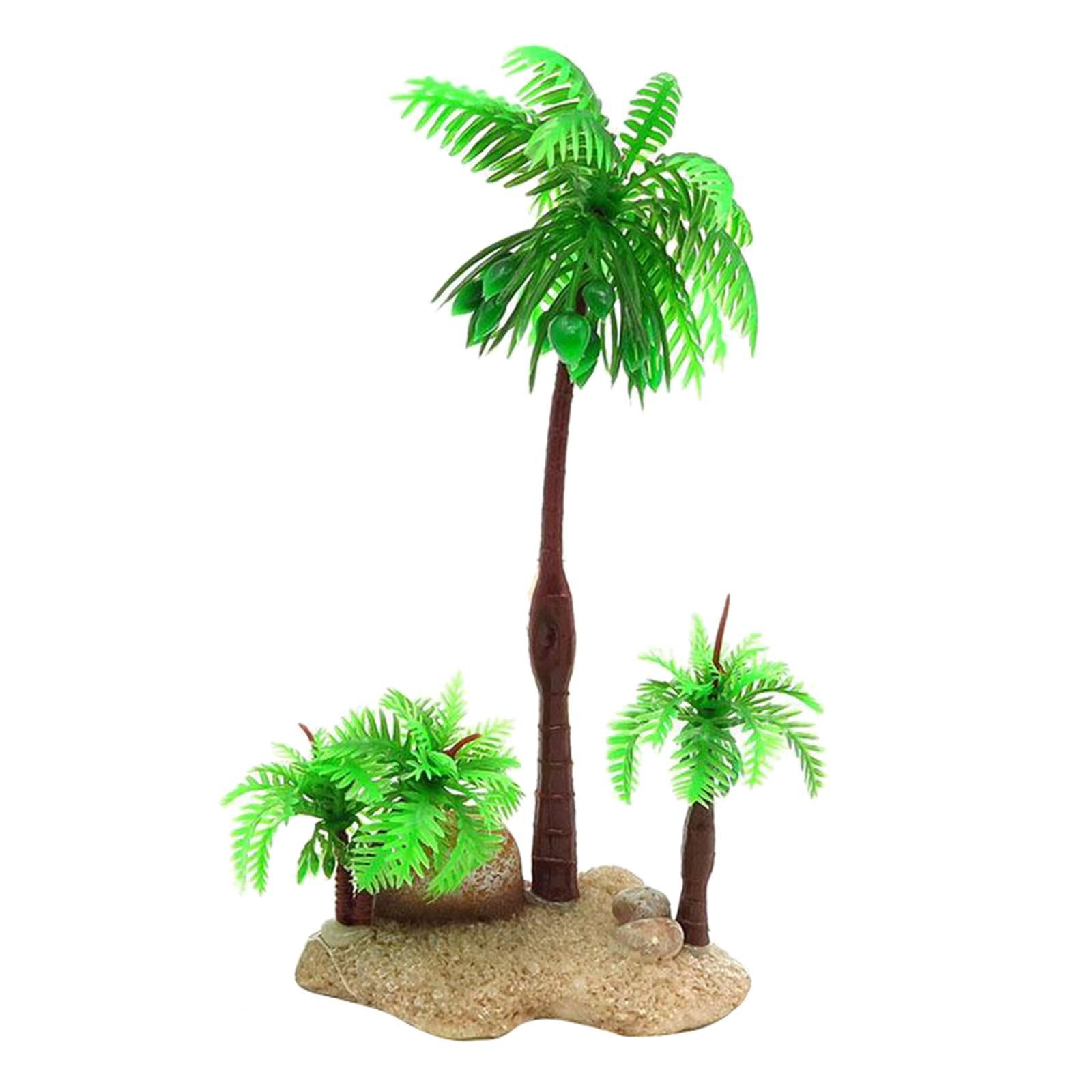 Artificial Plastic Aquarium Plants - Coconut Tree - Different Designs 03