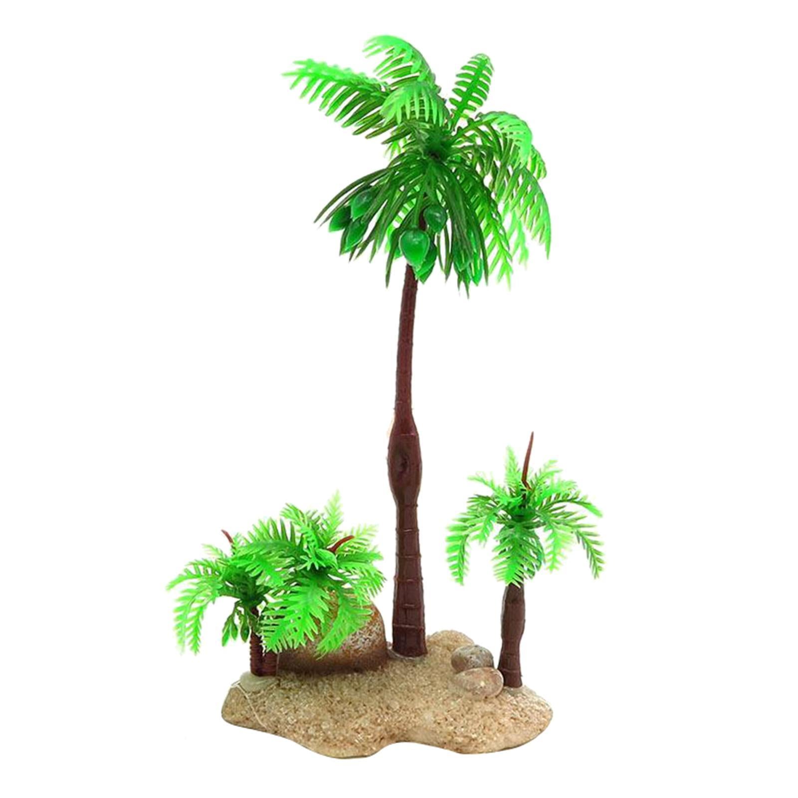 Artificial Plastic Aquarium Plants - Coconut Tree - Different Designs 03