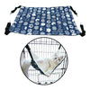 Cat Hammock Bed Swing Comfy Dog Pet Cats Hanging Fun Pets Furniture Beds Summer Navy Blue L