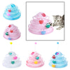 Cat Turntable Toys Ball Disk Interactive Toys Kitten Toy Plate Pink