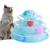 Cat Turntable Toys Ball Disk Interactive Toys Kitten Toy Plate Blue