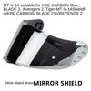 Anti-UV Full Face Shield Visor for Blade-2 Motorcycle Helmets Silver Plated