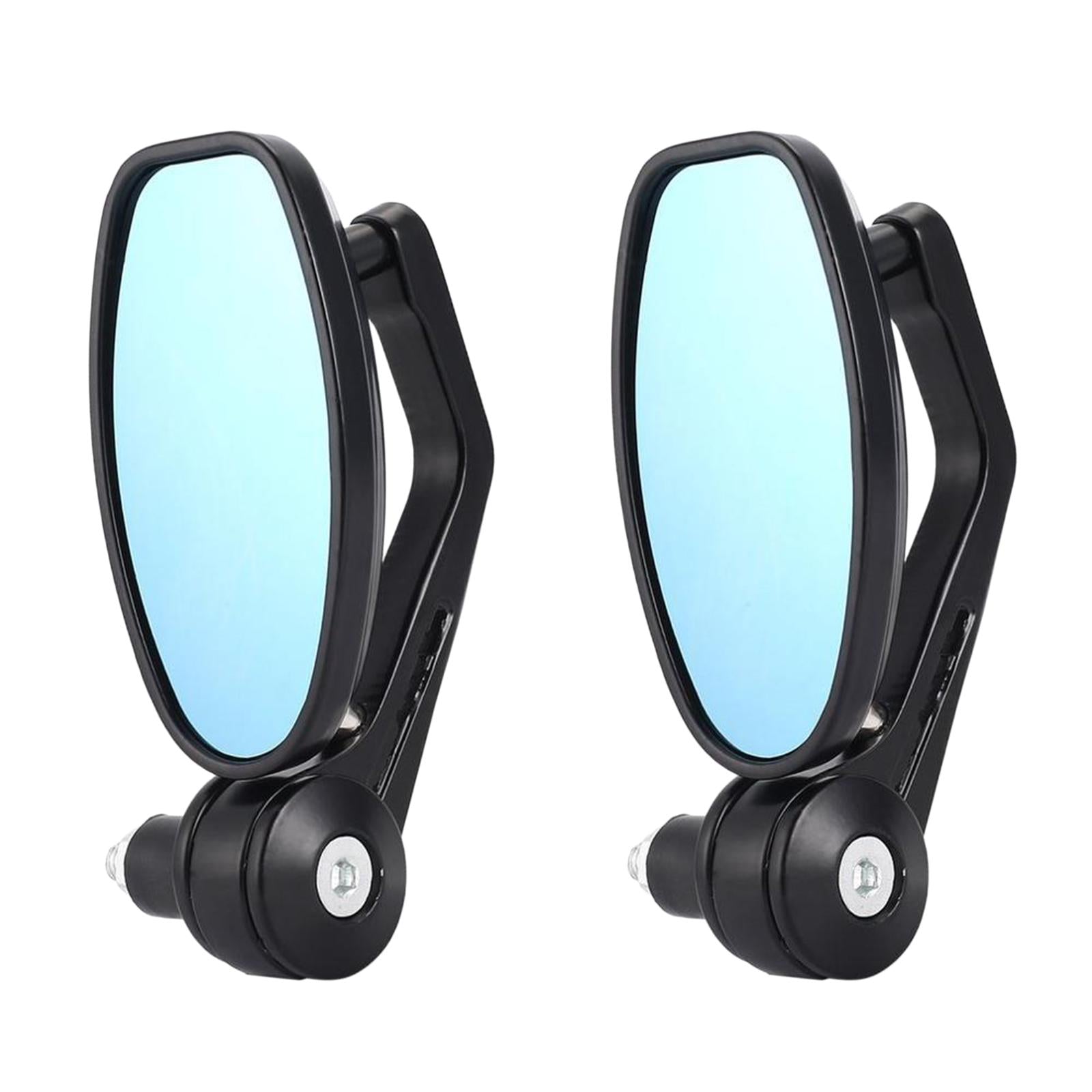 7/8" Handle Bar End Motorcycle Rearview Side Mirrors Motor Bike Mirrors