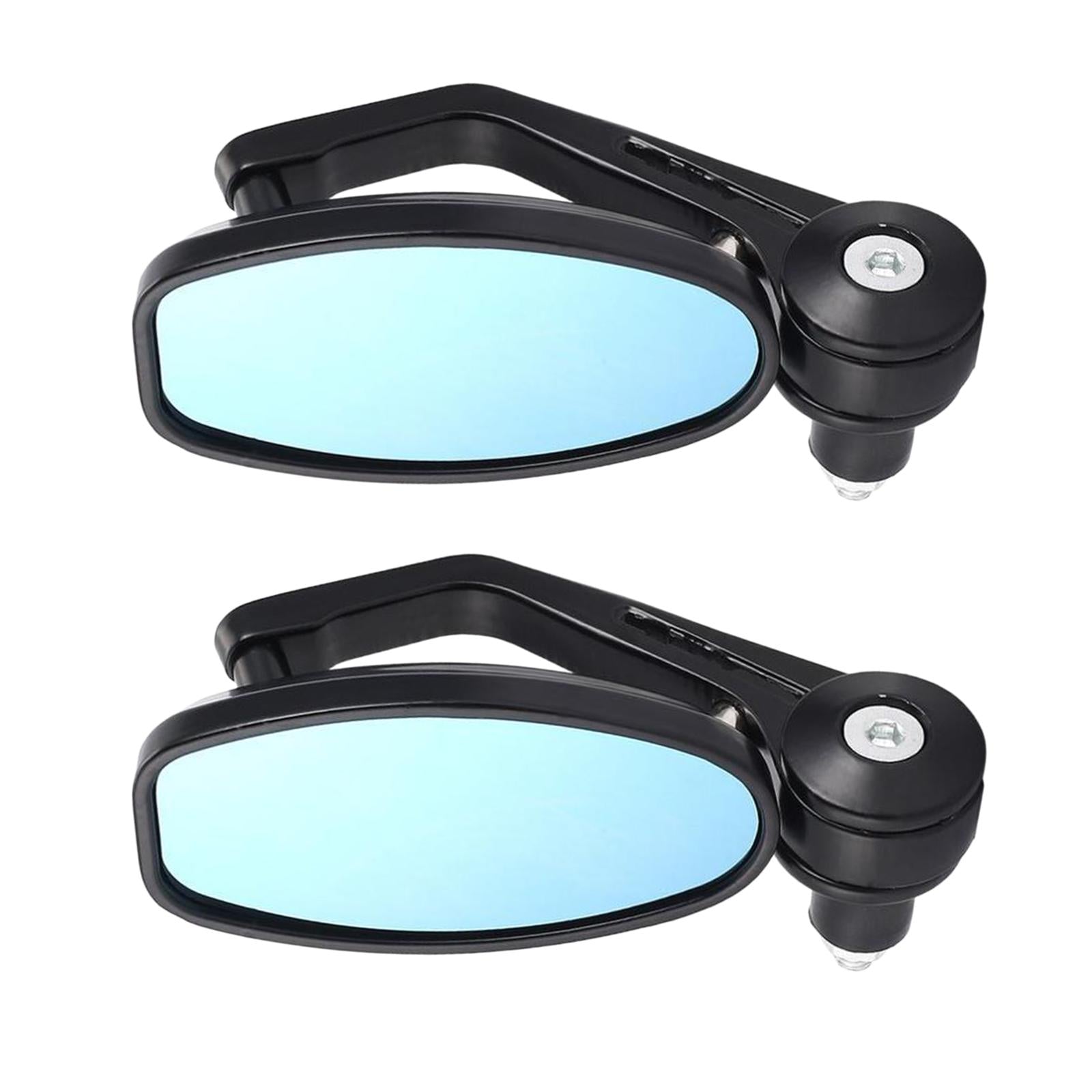 7/8" Handle Bar End Motorcycle Rearview Side Mirrors Motor Bike Mirrors