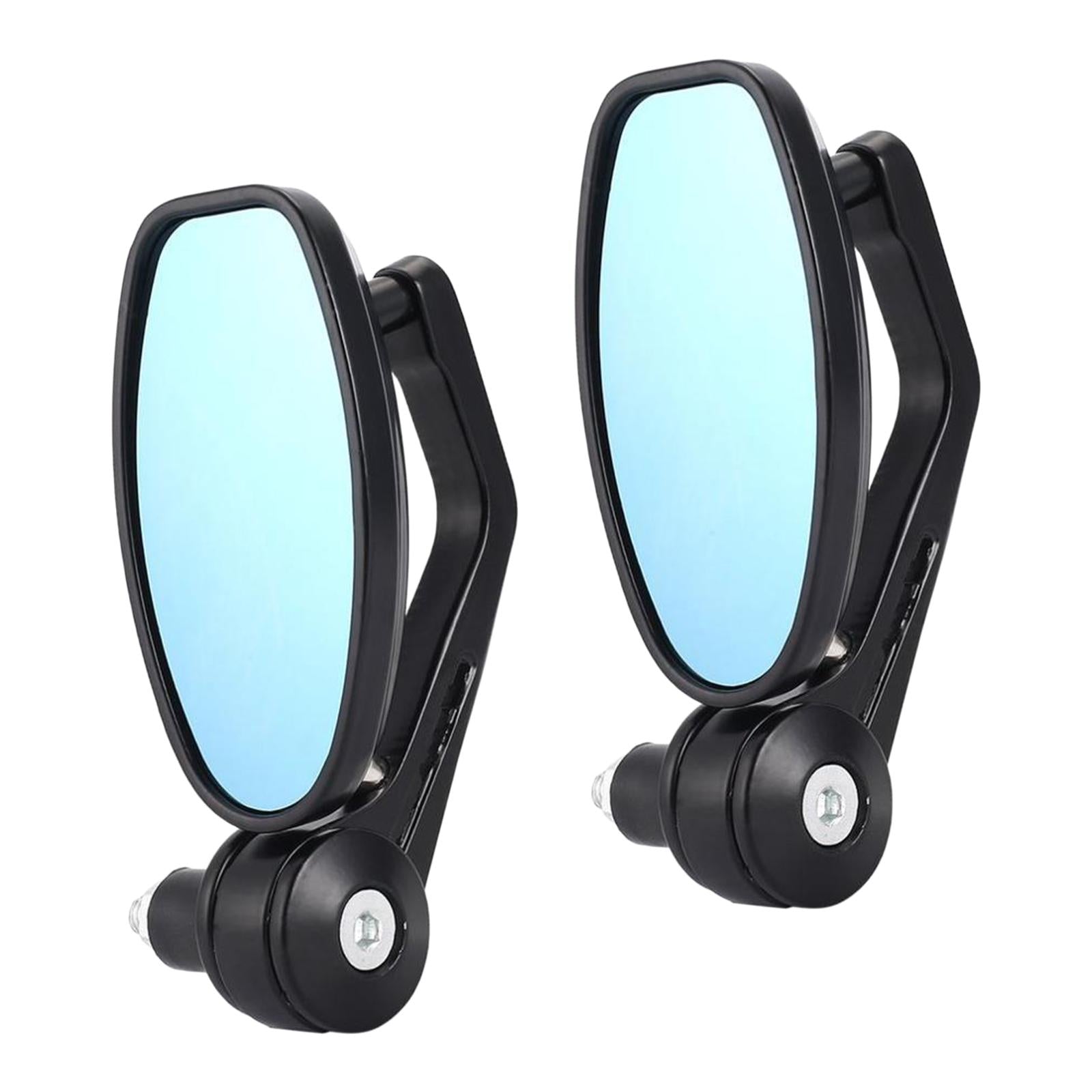 7/8" Handle Bar End Motorcycle Rearview Side Mirrors Motor Bike Mirrors