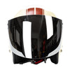 Open Face Wind Shield 3 Snaps Helmet Visor Wind Shield Lens Universal Silver