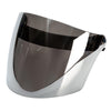 Open Face Wind Shield 3 Snaps Helmet Visor Wind Shield Lens Universal Silver