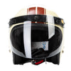 Open Face Wind Shield 3 Snaps Helmet Visor Wind Shield Lens Universal Clear