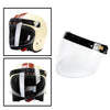 Open Face Wind Shield 3 Snaps Helmet Visor Wind Shield Lens Universal Clear