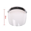 Open Face Wind Shield 3 Snaps Helmet Visor Wind Shield Lens Universal Clear