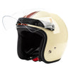 Open Face Wind Shield 3 Snaps Helmet Visor Wind Shield Lens Universal Clear