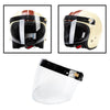 Open Face Wind Shield 3 Snaps Helmet Visor Wind Shield Lens Universal Clear