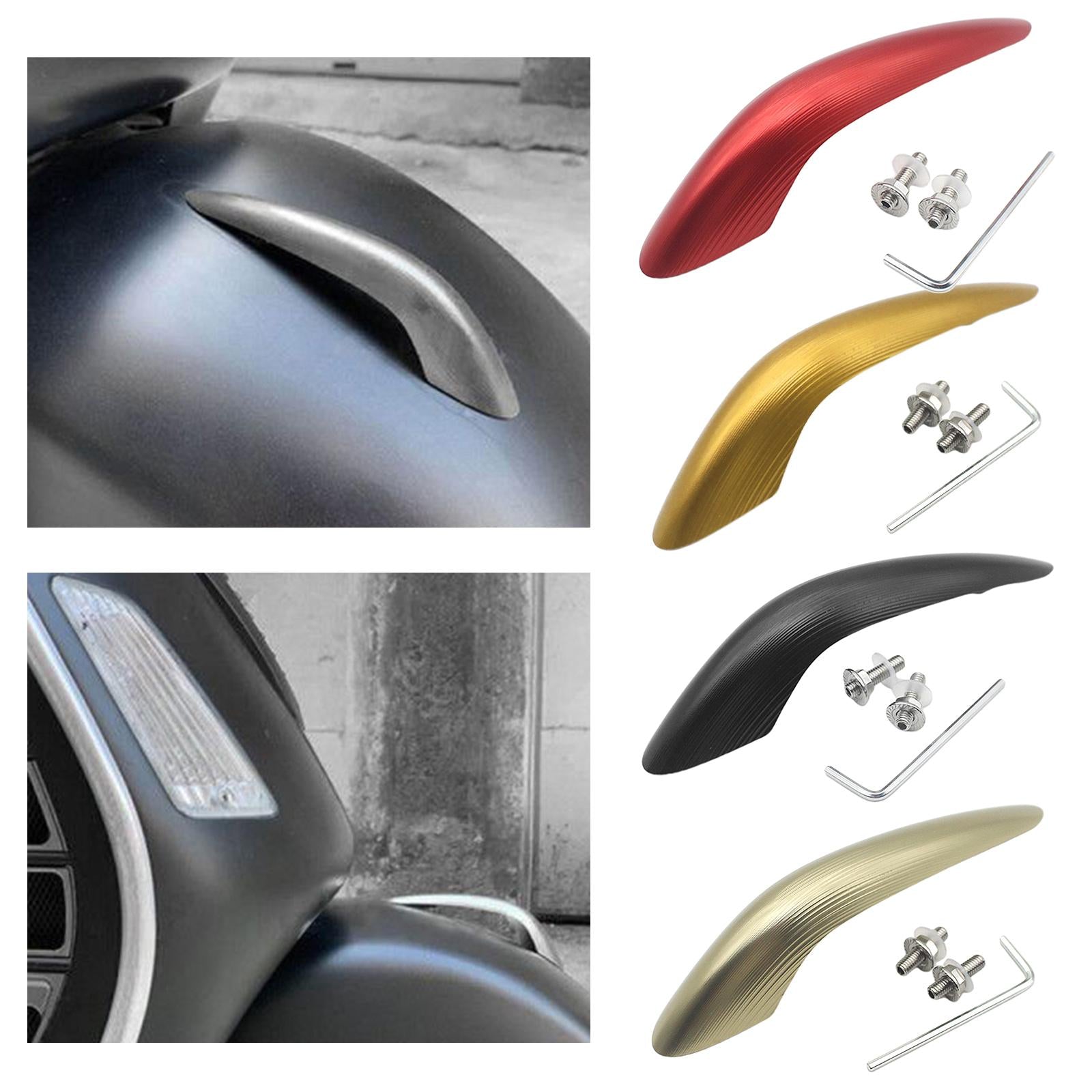 Front Fender Nose Decorater Beak Decor for Vespa GTS GTV 250 300 Black