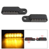 2pcs LED Turn Signal Indicator Blinker DC 12V Amber For Cruiser  black