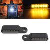 2pcs LED Turn Signal Indicator Blinker DC 12V Amber For Cruiser  black