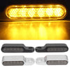 2pcs LED Turn Signal Indicator Blinker DC 12V Amber For Cruiser  black