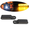 2pcs LED Turn Signal Indicator Blinker DC 12V Amber For Cruiser  black