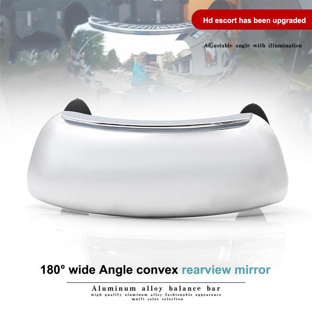 Convex 180 Degree Motorcycle Wide-angle Rearview Mirror Blind Spot Mirror