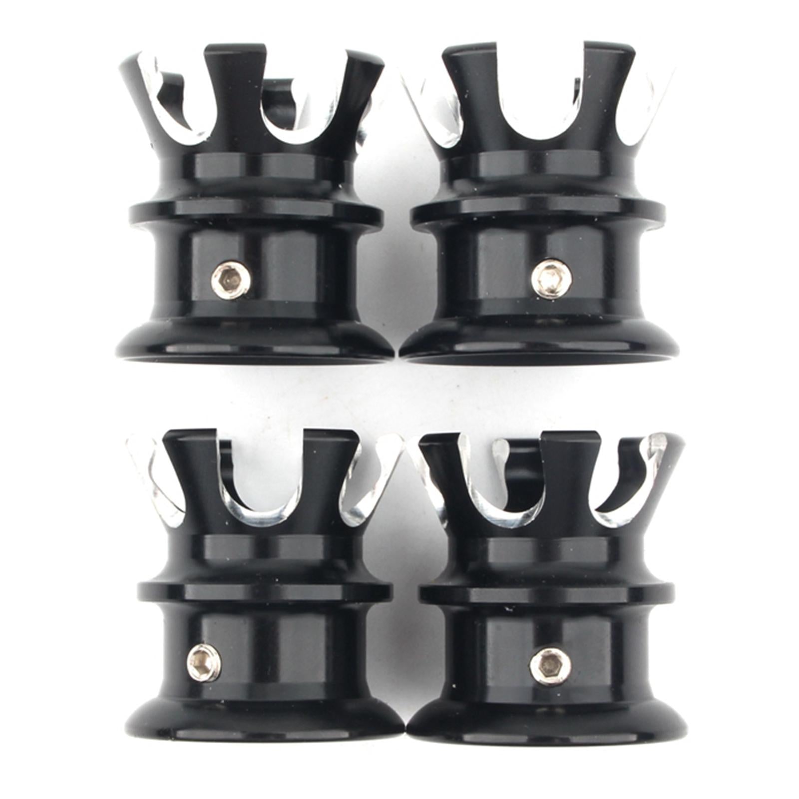 4pcs  Head Bolt Nut Covers Caps for all Twin Cam models 1999-Later black