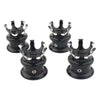 4pcs  Head Bolt Nut Covers Caps for all Twin Cam models 1999-Later black