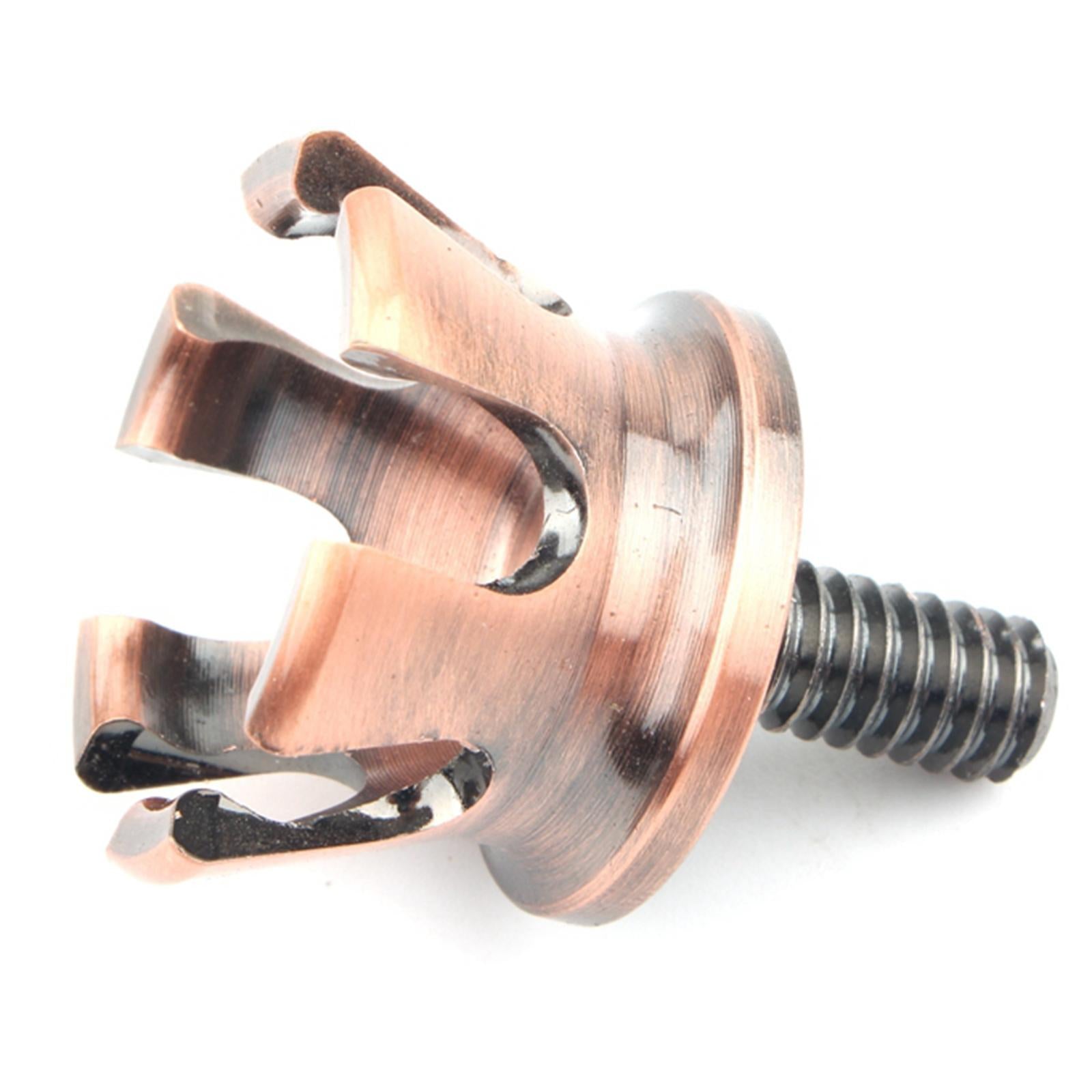 Motorcycle 1/4" Crown Style Aluminum Seat Screw Bolts for Harleys Bronze