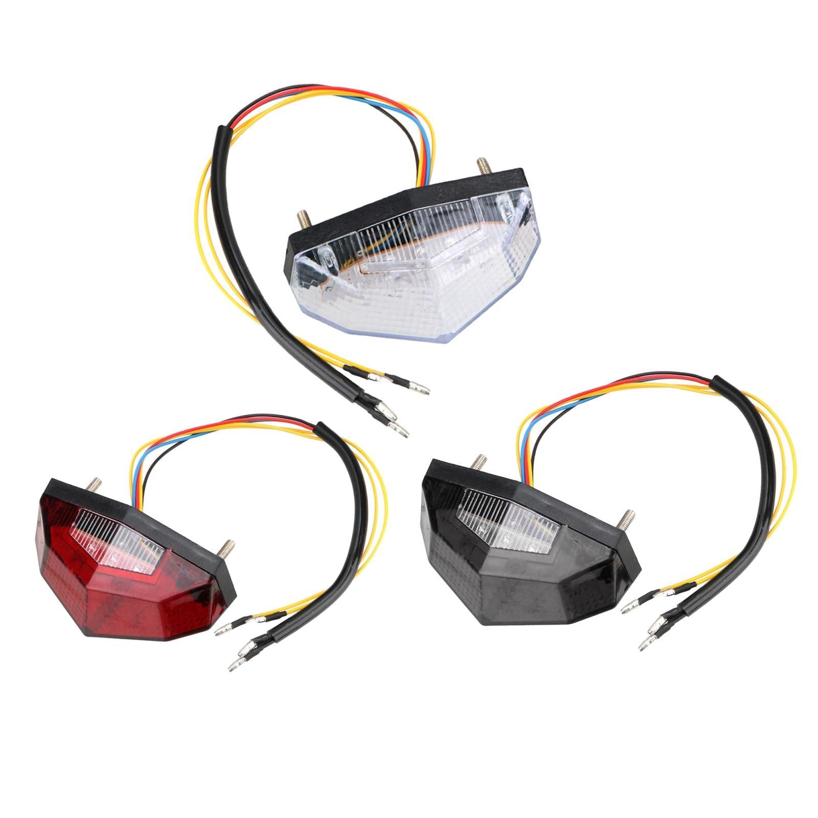 12V LED Motorcycle Brake Tail Turn Signal Indication Lamp Integrated Light