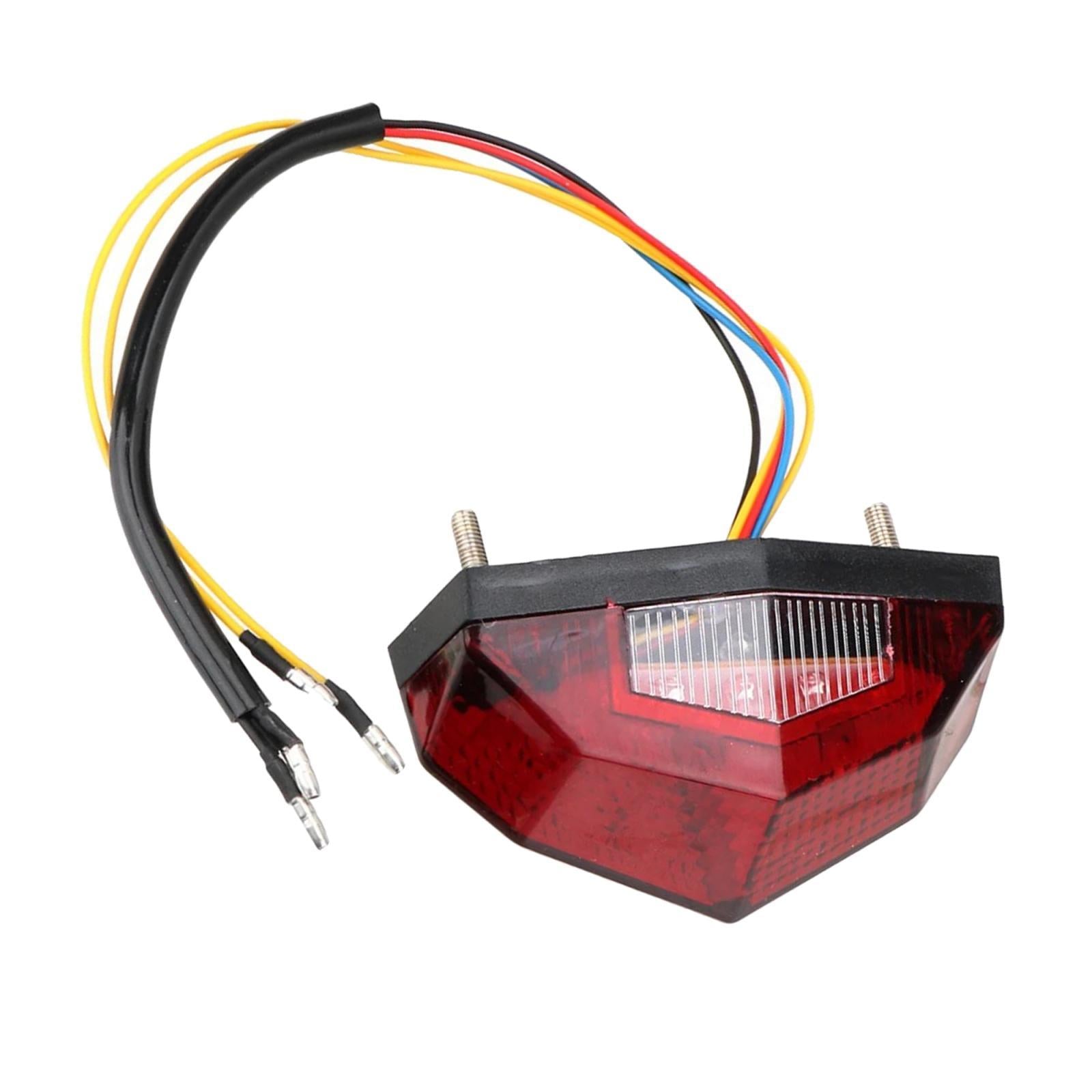 12V LED Motorcycle Brake Tail Turn Signal Indication Lamp Integrated Light