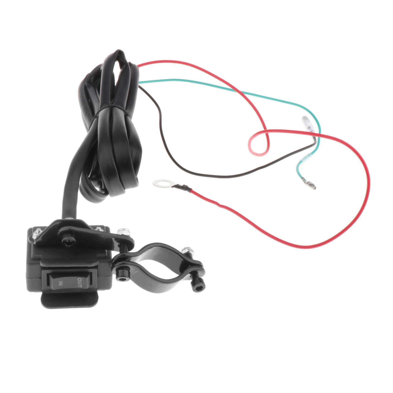 ATV UTV Winch Rocker Handlebar Switch Replaces for All Winches Weatherproof