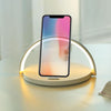 Fast Phone 10W Qi Wireless Charger Pad Night Lamp Light  black color