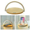 Fast Phone 10W Qi Wireless Charger Pad Night Lamp Light  wood color