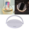 Fast Phone 10W Qi Wireless Charger Pad Night Lamp Light  white color