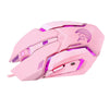 HMO-161 1200-1600-2400-3200DPI Backlit USB Wired Gaming Mouse Game Mice Pink