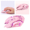 HMO-161 1200-1600-2400-3200DPI Backlit USB Wired Gaming Mouse Game Mice Pink