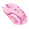 HMO-161 1200-1600-2400-3200DPI Backlit USB Wired Gaming Mouse Game Mice Pink