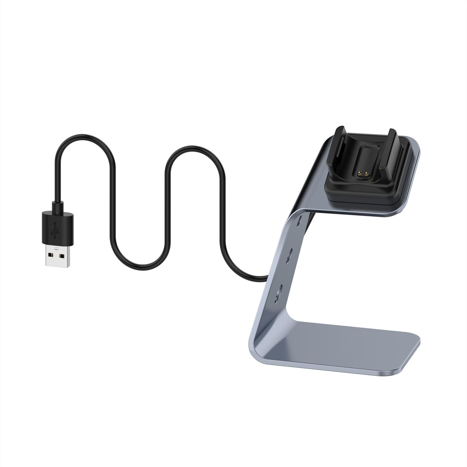 Power Charger Dock Cradle Stand Holder for Fitbit Charge 4 3 New Grey