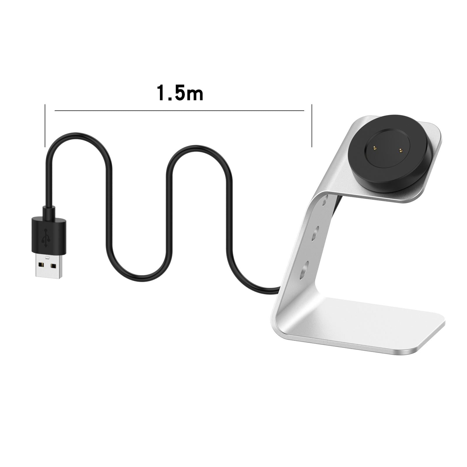 1.5m Charger Dock Cradle Fast Charging for Huawei GT GT2 GT 2e 42mm 46mm New Grey