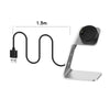 Charger Dock Cradle Stand Adapter for Garmin Fenix 6 Watch Silver Left Port