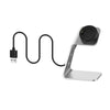 Charger Dock Cradle Stand Adapter for Garmin Fenix 6 Watch Silver Left Port