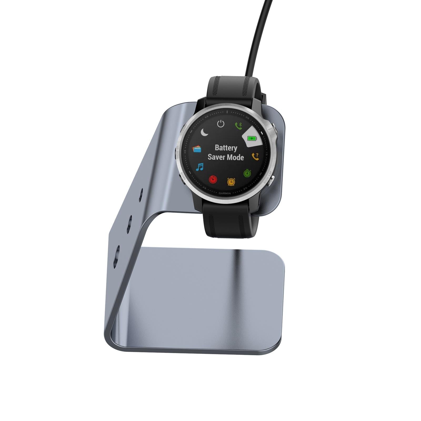 Charger Dock Cradle Stand Adapter for Garmin Fenix 6 Watch Grey Right Port