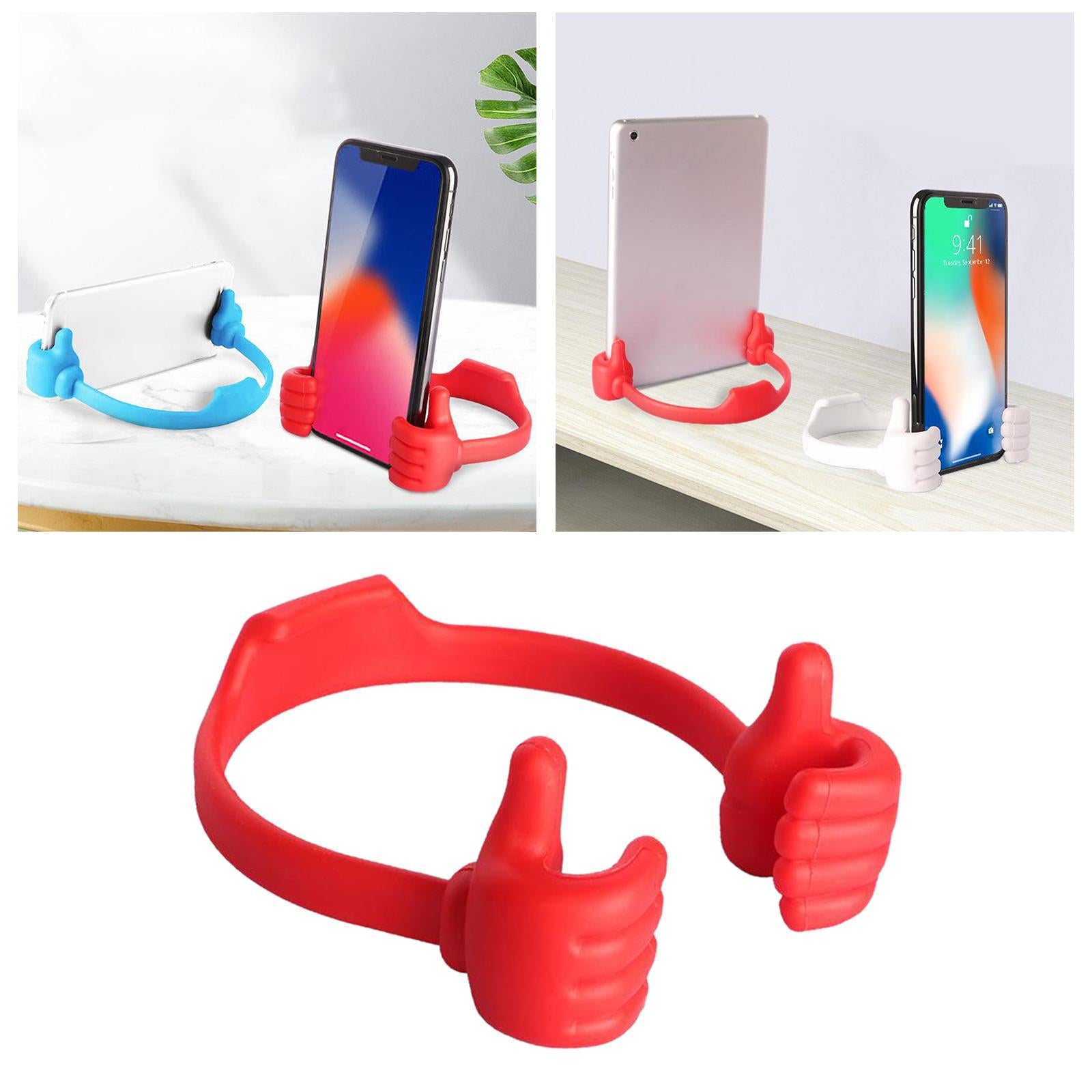 Cute Universal  Desktop Tablet Phone Stand Holder Bracket Mount Red