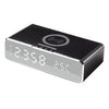 Load image into Gallery viewer, LED Wireless Charging Alarm Clocks with Day Date Temperature for Home Kids Black