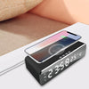 Load image into Gallery viewer, LED Wireless Charging Alarm Clocks with Day Date Temperature for Home Kids Black