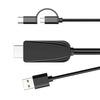 1080P Type C/Micro USB to HDMI Cable adapter HDTV HDMI Adapter Cable 2 Meter