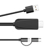 1080P Type C/Micro USB to HDMI Cable adapter HDTV HDMI Adapter Cable 2 Meter