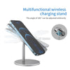 Wireless Charger Holder Magnetic Rotating Stand for iphone12 Grey