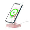 Wireless Charger Holder Magnetic Rotating Stand for iphone12 Rose Gold