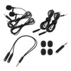 Omnidirectional 3.5mm Clip On Lavalier Microphone Camera Mic for Smart Phone