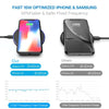 Ultra Slim Qi Wireless Charger 30W Max Pad Station for iPhone 12 X  black